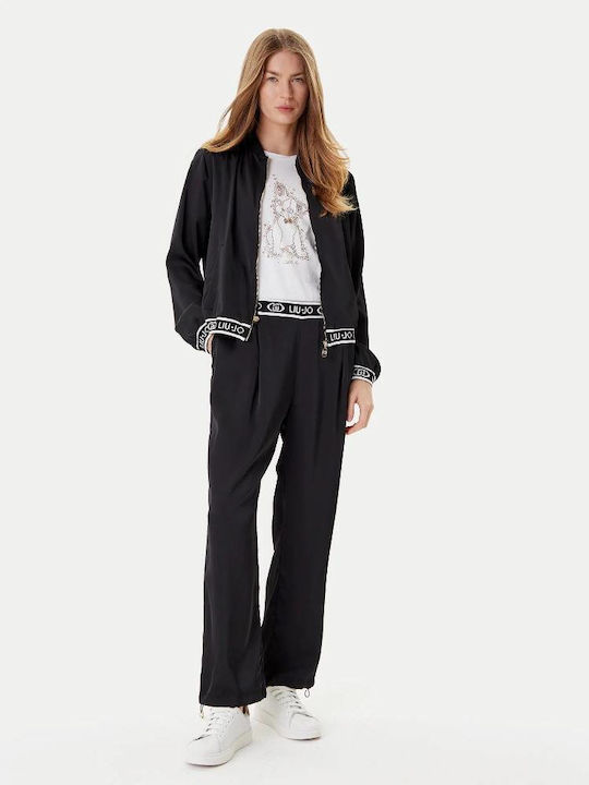 Women's Fabric Trousers Black