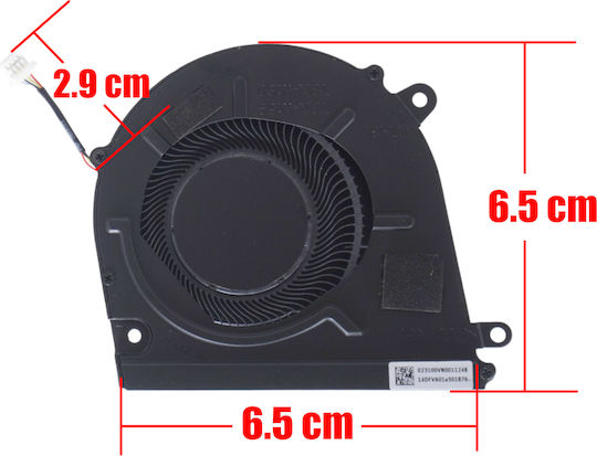 Ανεμιστηράκι Laptop Gpu Cooling Fan Ηp Pavilion Plus 14-ey 14t-ey 14z-eυ Dfs5l22h05b85a Fqu9 023.100vm.0001 N60263-001 4pin Κωδ.81541