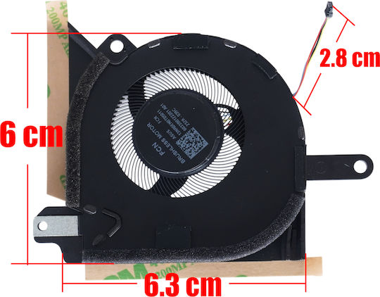 Ανεμιστηράκι Laptop Gpu Cooling Fan Asus Rog Flow X13 2023 Gv302 Gv302xa Gv302xu Gv302xv Gv302xi Gv302vi Gv302nf Gv302xv-mu008w 13nr0en0t05011 6033b0122201 Dfs5l22h05b858 Fq6u 4pin Κωδ.81530