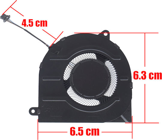 Laptop Fan CPU Cooling Fan Dell Inspiron 14 Plus 7430 7430-bn74411sb 0d8mwv D8mwv 023.100u3.0001 Dfs5k12214161h Fq6p 4pin Code 81548