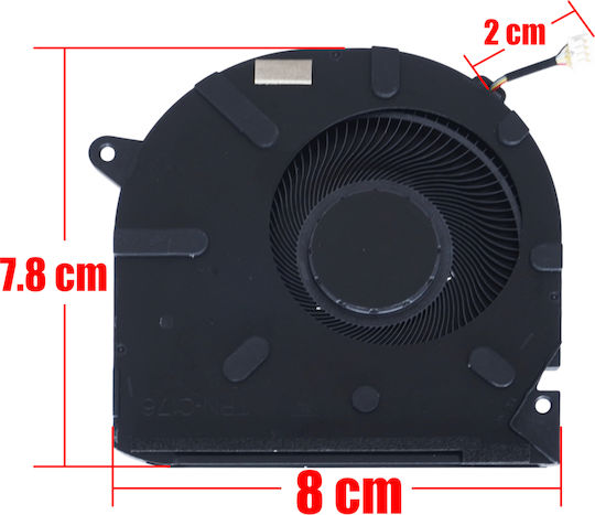 Ανεμιστηράκι Laptop Gpu Cooling Fan Hp Envy 17-da 17t-da 17t-da000 17-da0097nr 17-da0004nv 17-da0xxx 17-da0004nia C84e1ea 17-da0004nk Bu6m7ea Discrete Graphics Tpn-c176 N87225-001 Eg50050s1-cp41-s9a 4pin Κωδ.81545