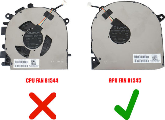 Ανεμιστηράκι Laptop Gpu Cooling Fan Hp Envy 17-da 17t-da 17t-da000 17-da0097nr 17-da0004nv 17-da0xxx 17-da0004nia C84e1ea 17-da0004nk Bu6m7ea Discrete Graphics Tpn-c176 N87225-001 Eg50050s1-cp41-s9a 4pin Κωδ.81545