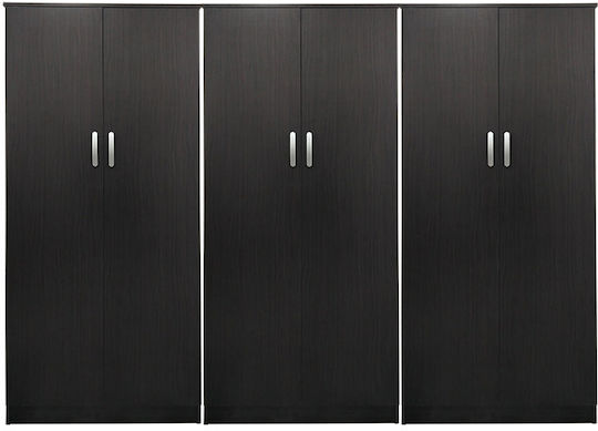Sechs Türen Kleiderschrank Lego Wenge 240x42x180cm