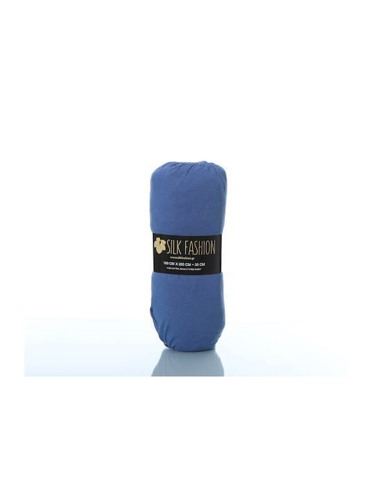 Silk Fashion Sheet Super-Double with Elastic 160x200+35cm. Jean