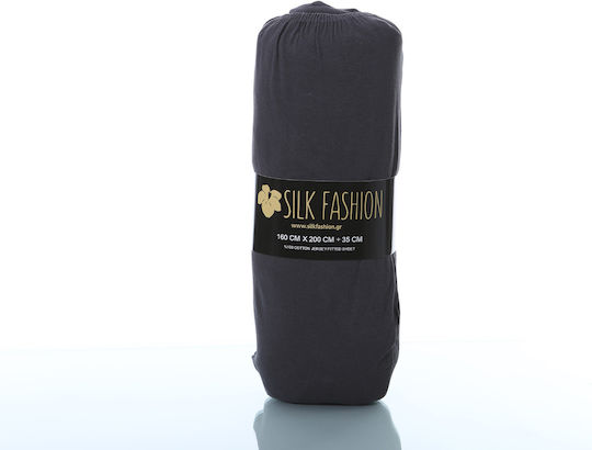 Silk Fashion Μονό 100x200+35εκ. με Λάστιχο Dark Grey Silk Fashion Μονό 100x200+35εκ. με Λάστιχο Dark Grey
