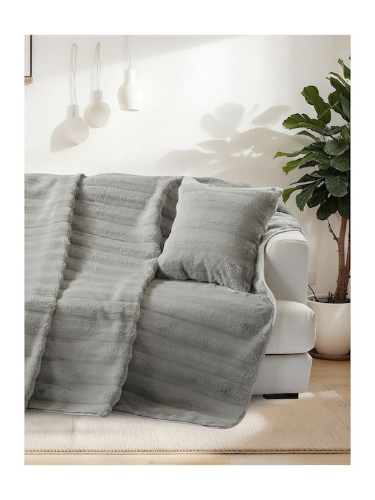 Liolios Home Volcano Ριχτάρι Διθέσιου Καναπέ 180x250εκ. Grey