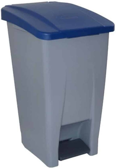 GTSA Plastic Waste Bin 60lt with Pedal Blue