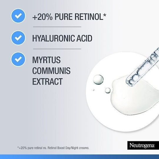 Neutrogena Retinol Boost+ Cremă Intensă de Față de Zi pentru Hidratare și Anti-îmbătrânire cu Retinol 50ml