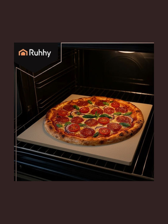 Ruhhy Pizza-Servierplatte Stein 38x36cm 1Stück