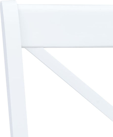 Stühle Speisesaal White - Natural 4Stück 45.5x52x90cm