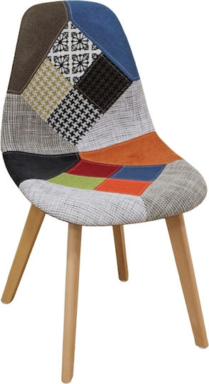 Καρέκλες Τραπεζαρίας 65x63x47εκ. 4τμχ Patchwork Καρέκλες Τραπεζαρίας 65x63x47εκ. 4τμχ Patchwork