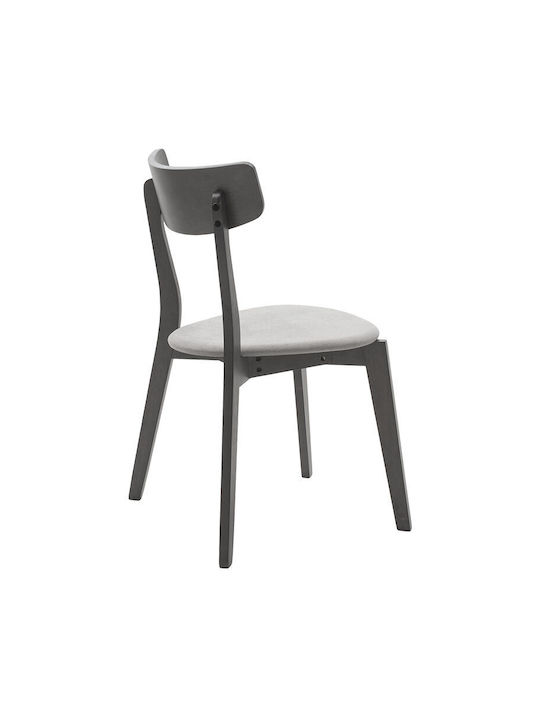 Toto Kitchen Wooden Chair Rustic Grey 45.5x51.5x77cm