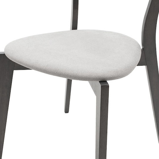 Toto Καρέκλες Κουζίνας Ξύλινες Rustic Grey 2τμχ 45.5x51.5x77εκ.