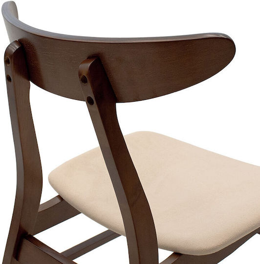 Orlean Столички За кухня Walnut / Beige 1бр 49x53.5x78бр