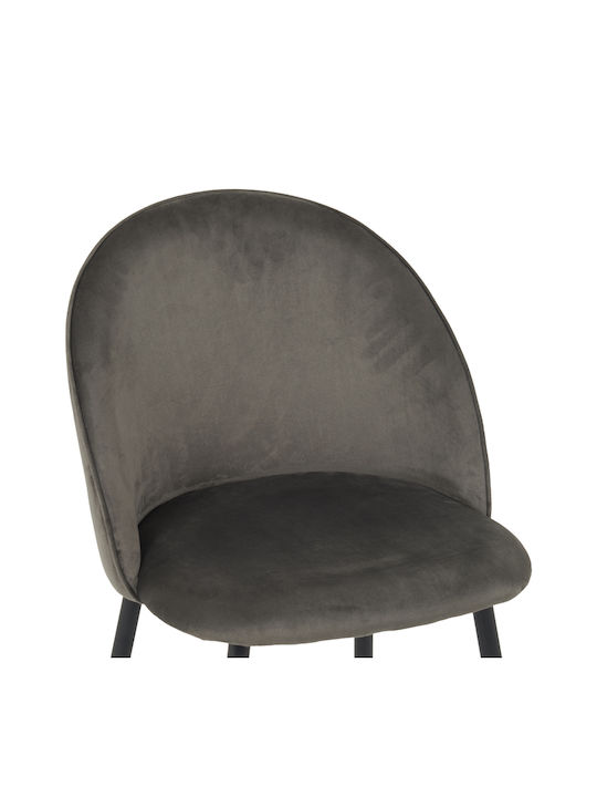 Perch Scaune Sala de mese Catifelate Anthracite 2buc 50x43x82buc