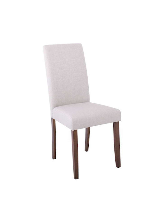 Optimal Dining Room Fabric Chair Beige 43x54x93cm