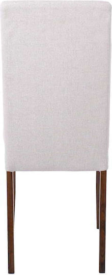Optimal Dining Room Fabric Chair Beige 43x54x93cm