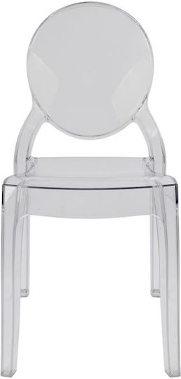 Aramis Scaune Bucătărie din Polipropilenă Transparent 1buc 42.5x52x89.5buc