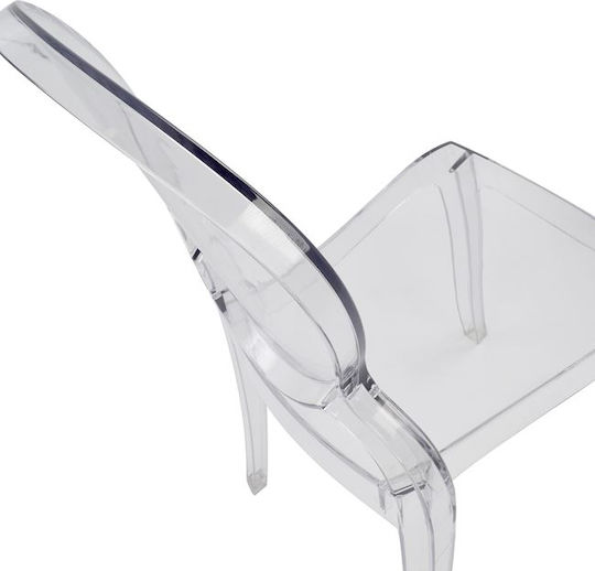 Aramis Scaune Bucătărie din Polipropilenă Transparent 1buc 42.5x52x89.5buc