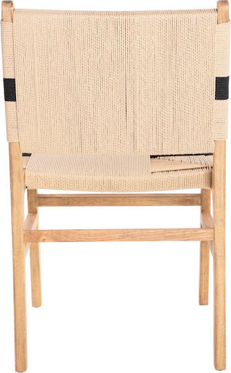 Rubberwood Scaune Sala de mese Lemn Natural Rustic 1buc 49x59x86buc