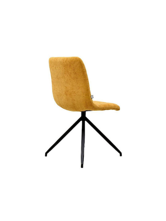 20Α Dining Room Fabric Chair Ochre 46x54x88cm 4pcs