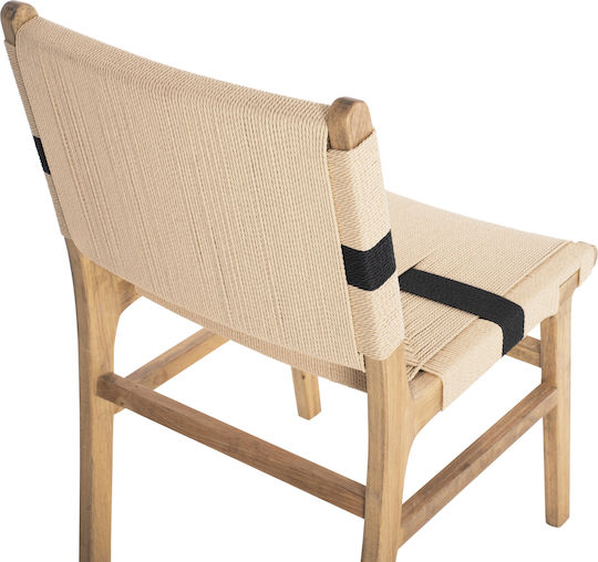Rubberwood Scaune Sala de mese Lemn Natural Rustic 1buc 49x59x86buc