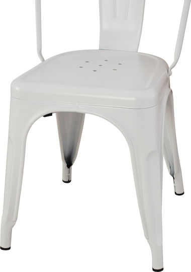 Melita-pro Scaune Sala de mese Matte White 1buc 44x47x84.5buc