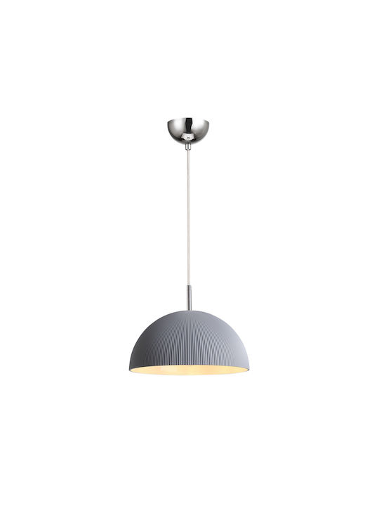 Agora Lighting Adjustable Pendant Light Gray with Socket E27 30cm