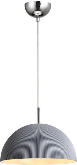 Agora Lighting Adjustable Pendant Light Gray with Socket E27 30cm