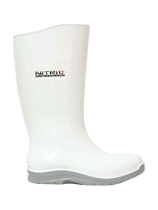 Stenso Non-Slip Work Wellies Tibia White