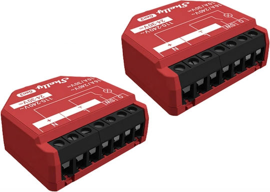 Shelly 1pm Gen3 Intelligenter Schalter Wi-Fi & Bluetooth 16A 2 Stück