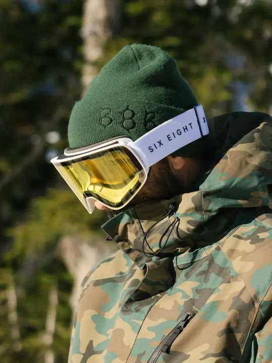 Beanie Unisex Σκούφος Πλεκτός σε Πράσινο χρώμα