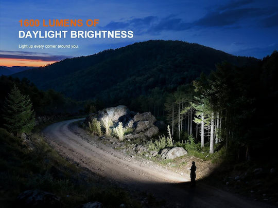 Fenix Pro Επαναφορτιζόμενος Φακός LED UV IP66 με Μέγιστη Φωτεινότητα 1600lm