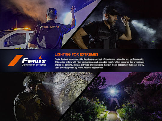 Fenix Wiederaufladbarer Handscheinwerfer LED IP68 mit Maximaler Helligkeit 6500 Lumen