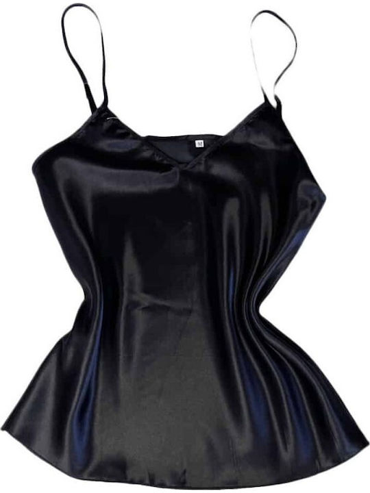 Secret Point Χειμερινό Babydoll Μαυρο