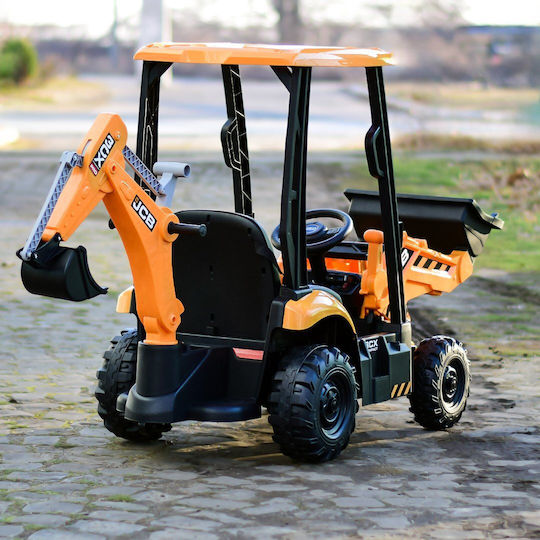 Παιδικό Τρακτέρ JCB Ηλεκτροκίνητο 12 Volt Κίτρινο για 3+ Ετών