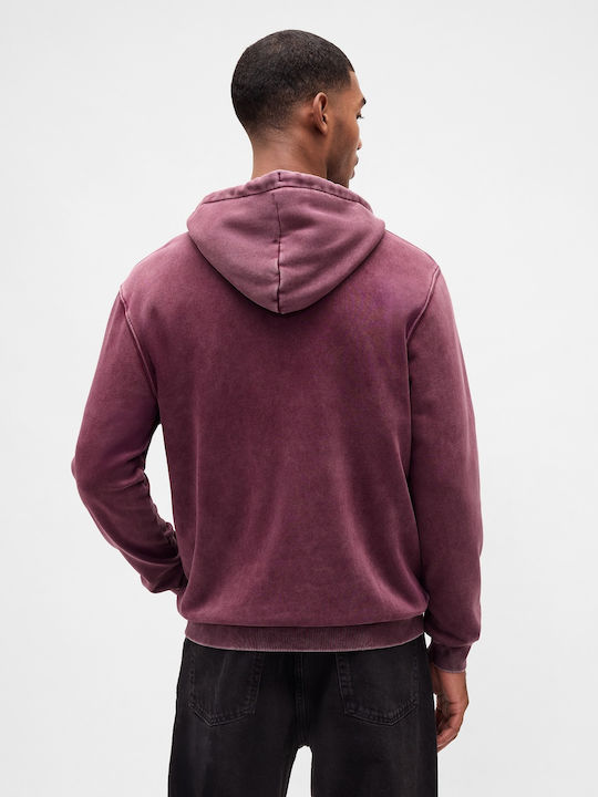 Sweatshirt with Hood Tuscan Red