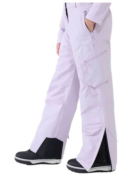 4F 4FJWAW25TFTRF0962-51S Kids Trousers for Ski & Snowboard Purple