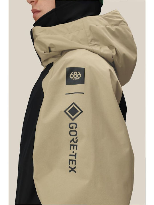 686 I-008290-455 Ανδρικό Μπουφάν Gore-Tex για Σκι & Snowboard Πράσινο