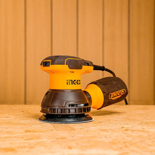 Ingco Electric Eccentric Sander 125mm Electric 320W with Speed Control and with Suction System