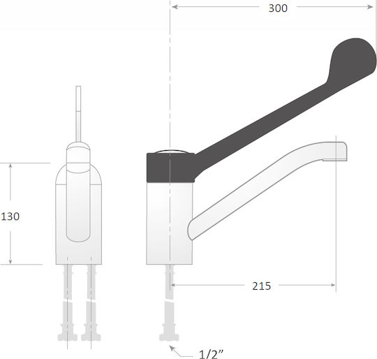 Caff S.L. Thermostatic Sprinkler Height 14cm