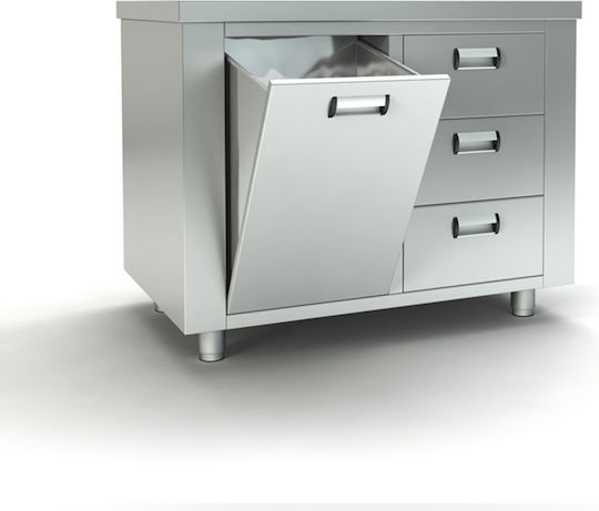 Inox Dobros Commercial Preparation Cabinet 110x70x87cm
