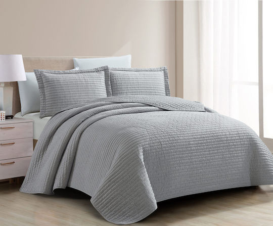 Liolios Home Tagesdecke Anderthalbbetten Lt Grey 180x240cm