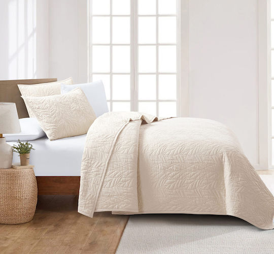 Liolios Home Fiona Super Double Coverlet Moonbeam 220x240cm Liolios Home Fiona Super Double Coverlet Moonbeam 220x240cm