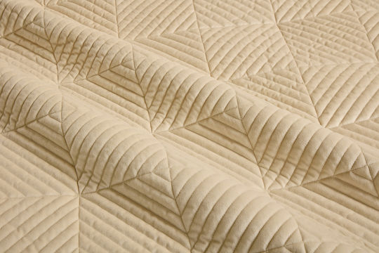 Liolios Home Palmira Set Coverlet Queen Size Beige 220x240cm