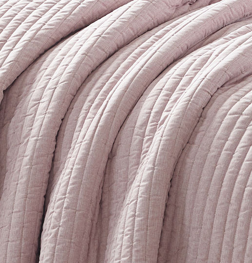 Liolios Home Tagesdecke Anderthalbbetten Dusty Rose 180x240cm