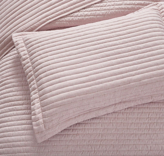 Liolios Home Coverlet Queen Size Dusty Rose 220x240cm