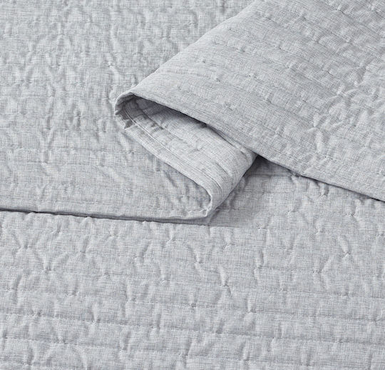Liolios Home Tagesdecke Anderthalbbetten Lt Grey 180x240cm