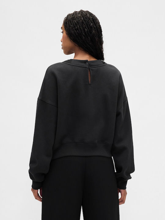Cropped Women's Sweatshirt Black