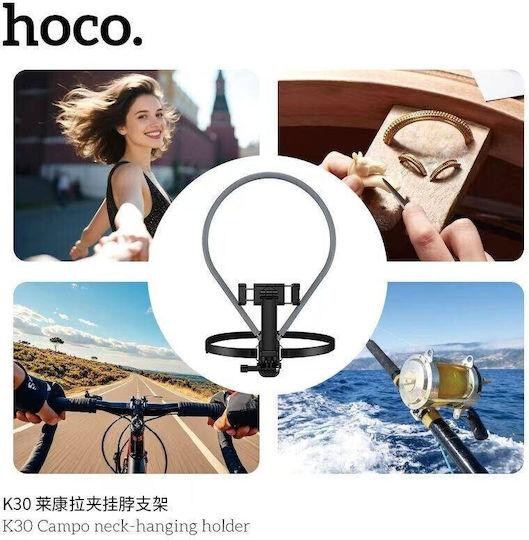 Hoco K30 Neck Stand for Mobile in Black color